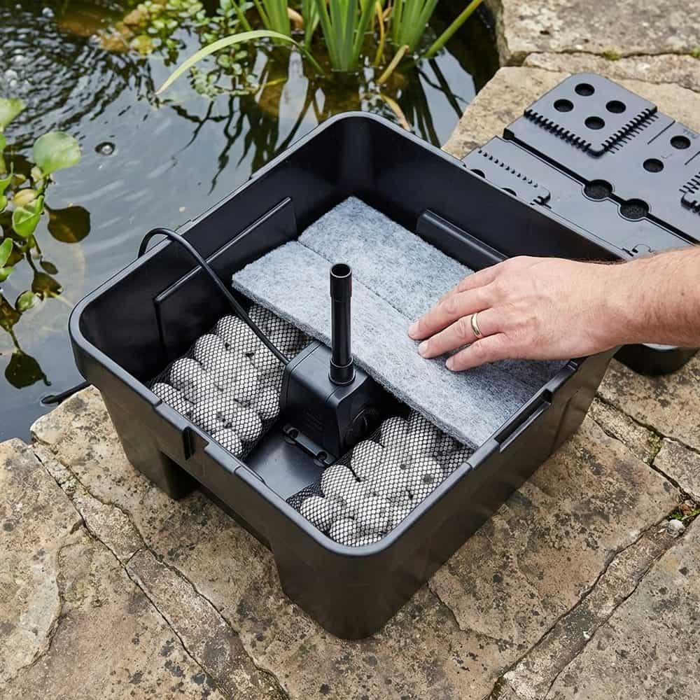 Solar Pond Filter Box – 20 Litre 4-Chamber Submersible Bucket
