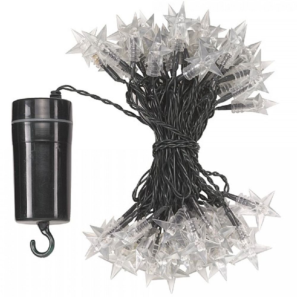 Battery Operated Fairy Lights 100 White Stars