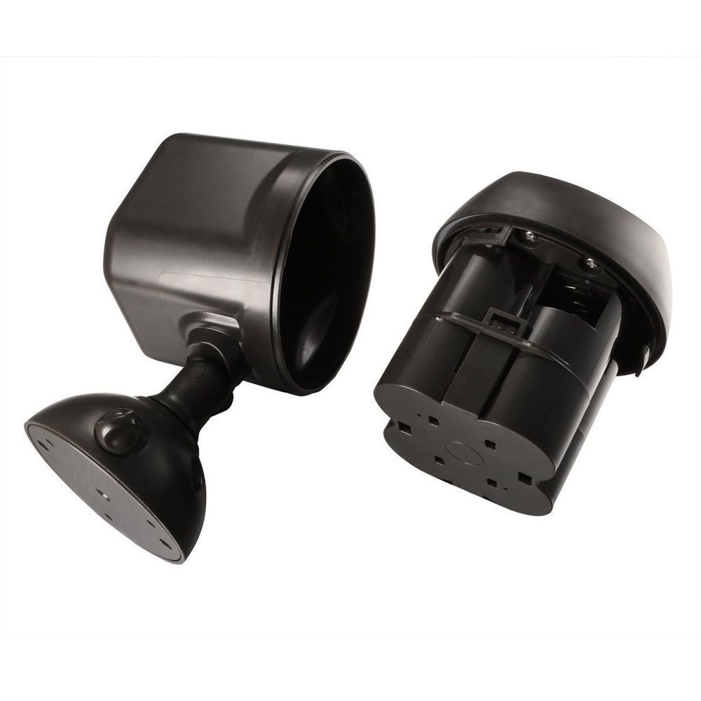 Battery Operated Security Light 4 x 3W LED - 600 lumens black : battery housing 