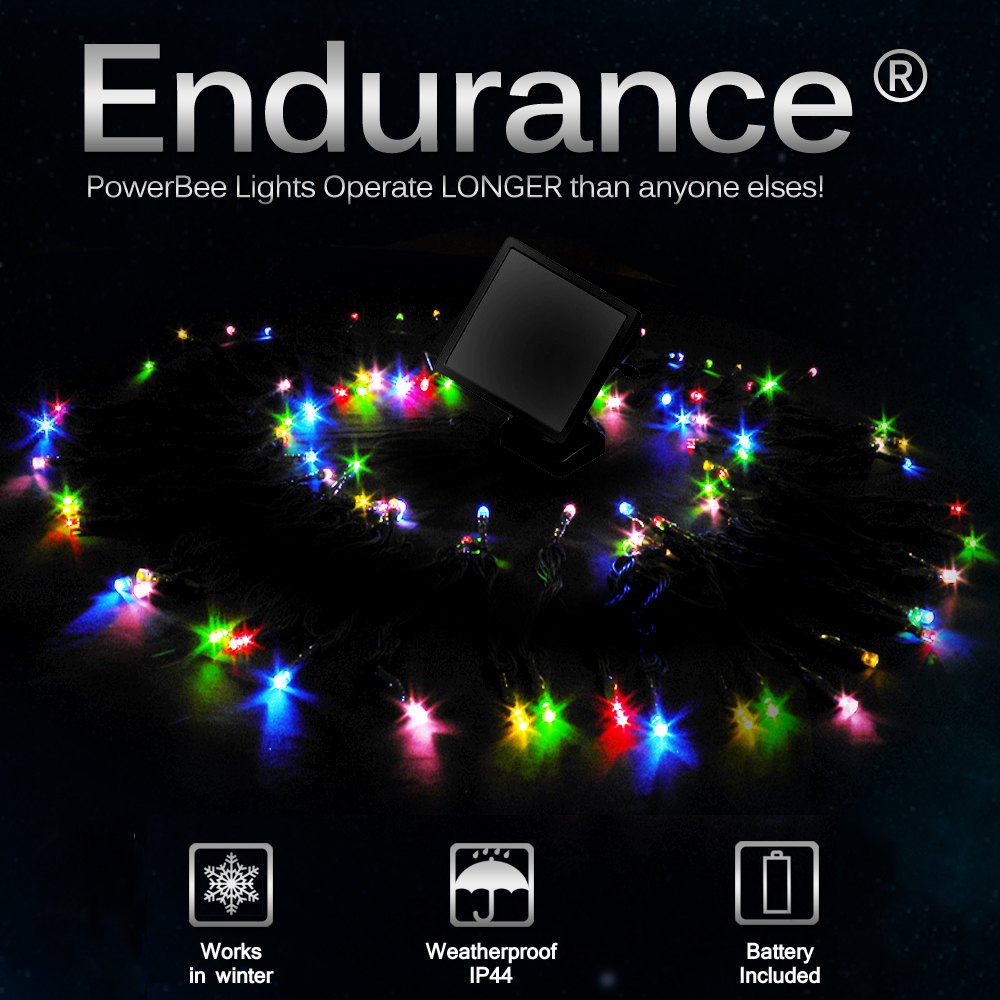 Colour Changing Solar Fairy Lights 50 PowerBee Endurance ®