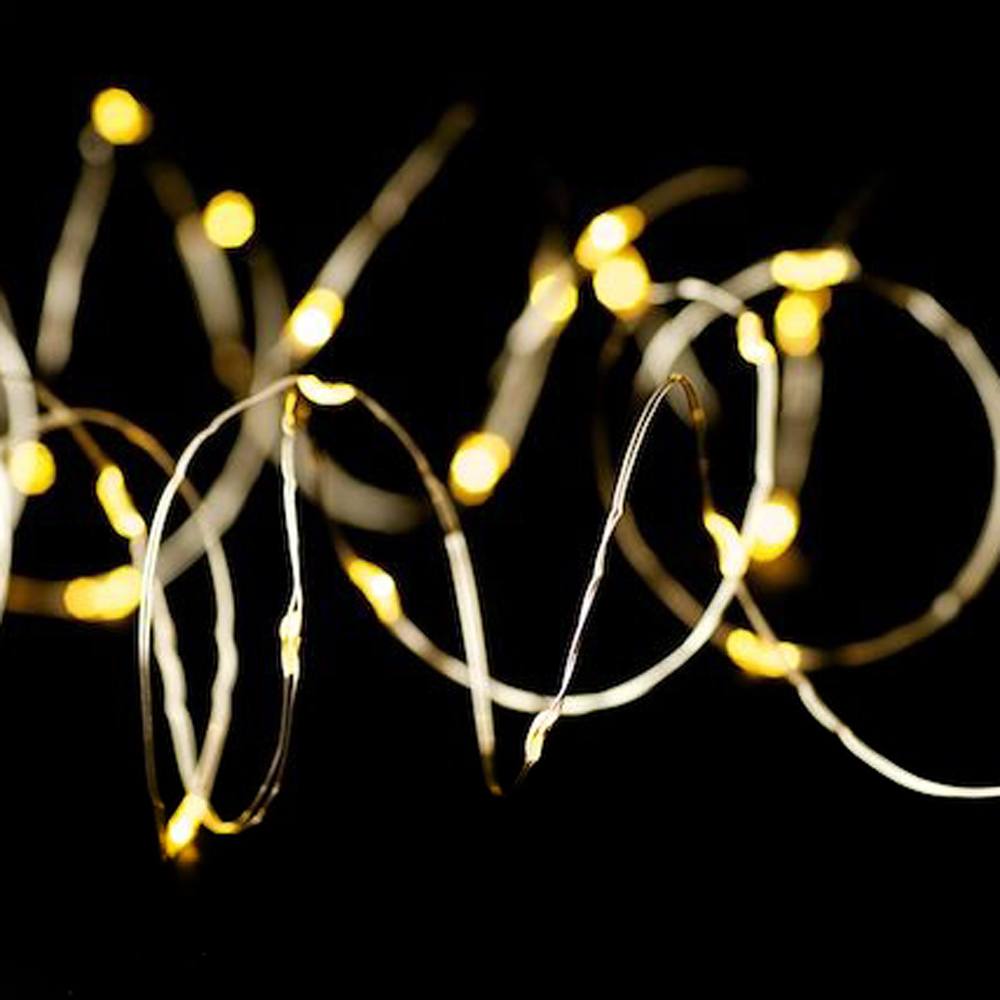Ultra Fine Wire Warm White battery operated fairy lights