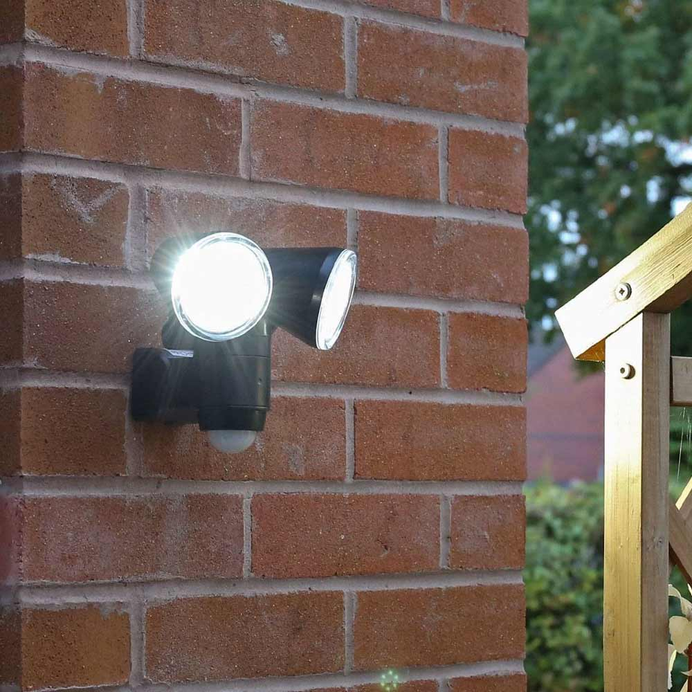 Battery Motion Sensor Light Outdoor mounted near side of house