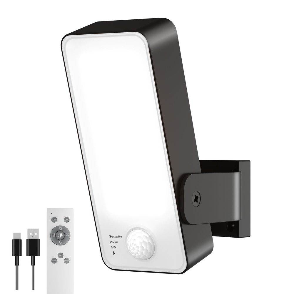 Outdoor Battery Operated Motion Sensor Light 600 Lumens Rechargeable