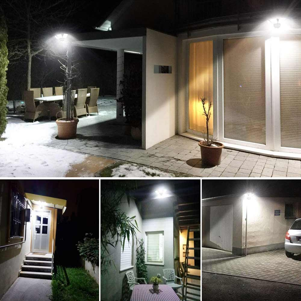 Battery Operated Sensor Lights located on various outdoor buildings
