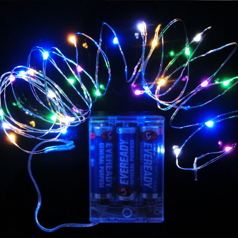 Battery Powered Fairy Lights Colour Changing 40 LEDs Ultra Fine Wire