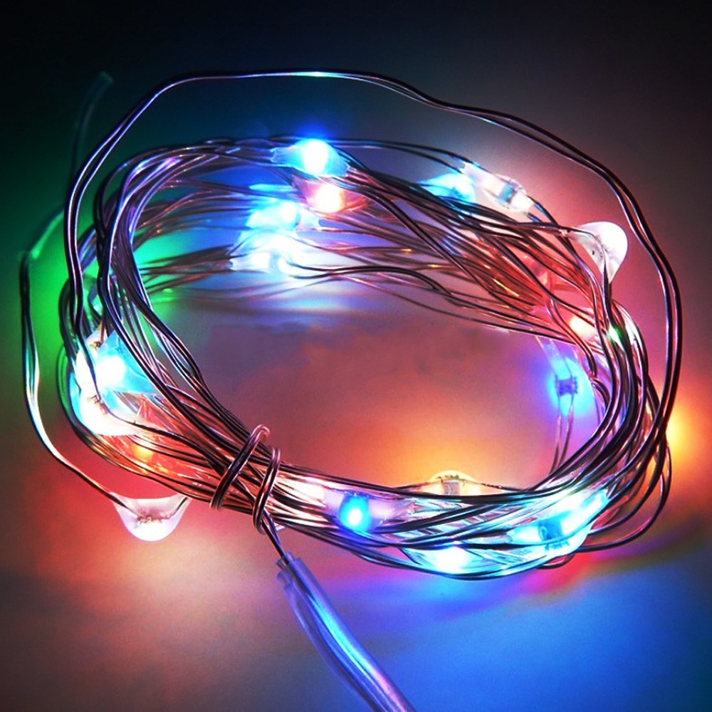 Battery Powered Fairy Lights Colour Changing 40 LEDs Ultra Fine Wire 