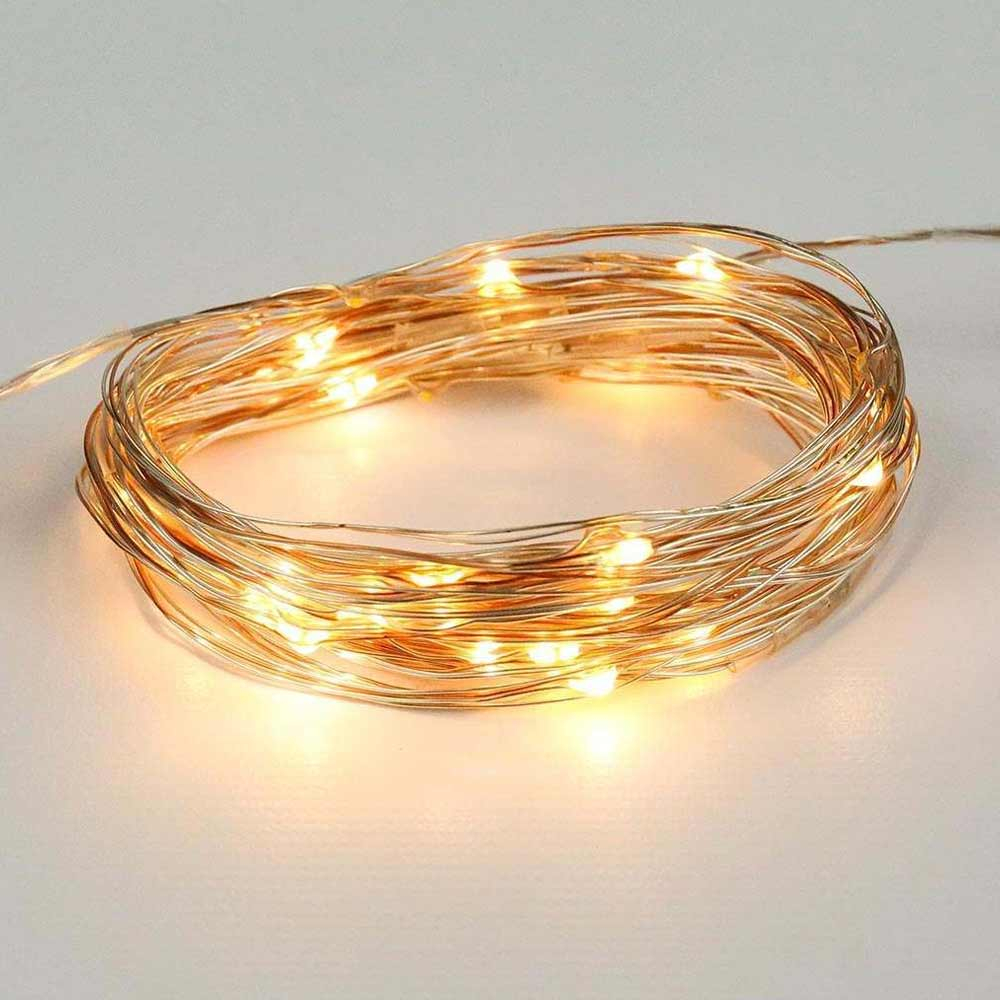 ConnectGo Firefly Lights showing silver wire