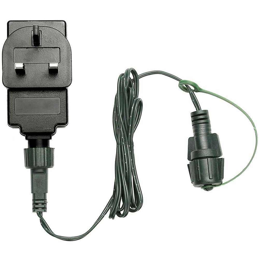 ConnectGo Small Transformer, Green Cable showing 3 pim UK plug