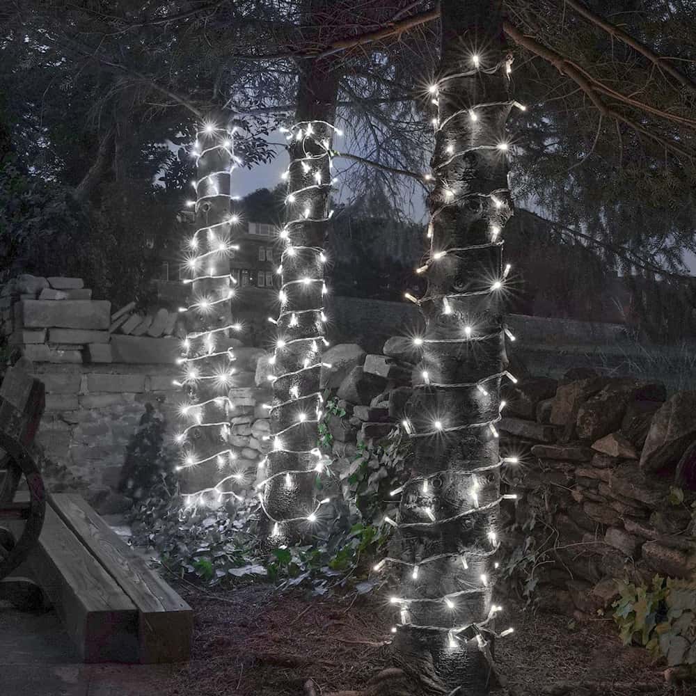 ConnectPro LED String Lights – White Rubber Cable, Mains Connectable