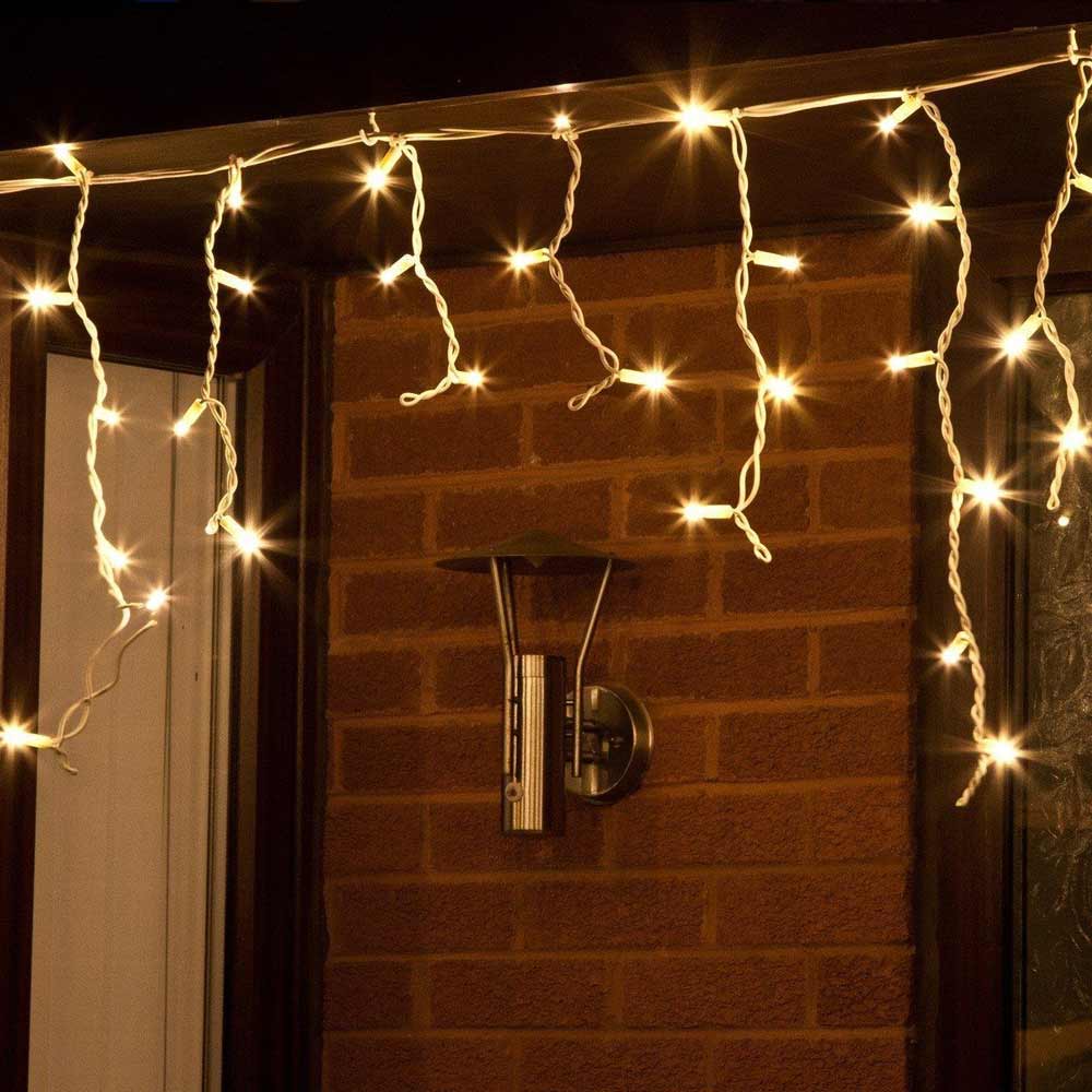 ConnectPro Icicle Lights White Cable