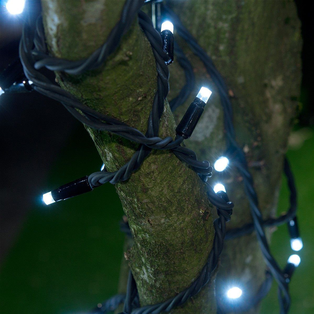 ConnectPro Outdoor Lights Flash Bulb, Black Cable showing led close up