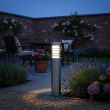 Orion Stainless Steel Bollard Style Solar Post Light – Lifestyle 3
