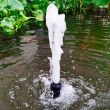 Solar-Powered 12V Pump – showing the different spray fountain effects you can achieve
