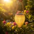 Handmade Rattan Solar Lantern – Outdoor Decorative Light – Lifestyle 3