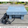 Uni-Fit Solar Water Feature Replacement Pump with MPPT Battery Backup Option Showing the high efficiency solar panel