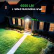4000-Lumen Solar Security Floodlight – Dual PIR Detection & Remote Triple-Sided LEDs