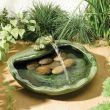 Ceramic Frog Solar Water Feature - solar panel 