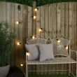 Battery Festoon Lights 10 Warm White