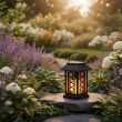 Black Solar Candle Lantern 17.5 cm – Lifestyle 1