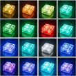 Colour Changing Solar Glass Brick Lights