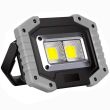 Compact Rechargeable Floodlight showing various lighting applications outdoors