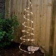 ConnectGo Led Rope Lights on brid feeder in garden