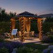 Ellipse Solar String Lights – IP68 Waterproof, Hybrid Power – Lifestyle 3
