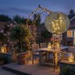 Premium Solar Firefly String Lights – Silver Wire, Remote – Lifestyle