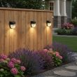 Nordic Solar Wall Lights – Breathing Mode | 2-Pack | PowerBee Eclipse – Lifestyle 3