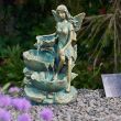 Bronze Cascade Solar Water Feature – Fairy Falls Garden Fountain – Lifestyle