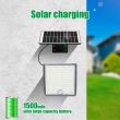 Falcon 126 LED Solar Security Light – Three Modes, PIR Sensor, Remote Panel Showing 1500 large battery capacity 