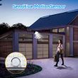 Falcon 126 LED Solar Security Light – Three Modes, PIR Sensor, Remote Panel Showing 1500 large battery capacity 