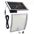 Falcon 126 LED Solar Security Light – Three Modes, PIR Sensor, Remote Panel Showing 1500 large battery capacity 