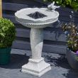 Feathered Friends Solar Bird Bath