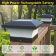 Fence Post Solar Light Caps - 2 Pack