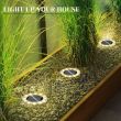 Solar Ground Uplights – IP67, Dusk to Dawn, Garden & Decking – 4 Pack – Lifestyle
