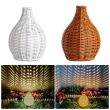 Handmade Rattan Solar Lantern