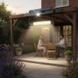 Hybrid Solar Light Strip – 150 LED, Slim, Motion Sensor, Remote, USB/Mains & Solar Charging – Lifestyle