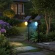 Colour Changing Solar Spotlights – 8 Modes, Remote | 2 Pack – Lifestyle