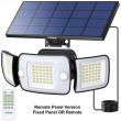 Millennium Pro Solar Motion Sensor Light - 1200 Lumen PIR Floodlight Showing the 180 Degree wide motion detection possible with two sensors
