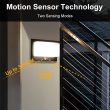 Modern Solar Sconce Wall Light with Motion Sensor – IP65 Weatherproof Security & Decorative Lighting