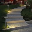 Motion Detection Solar Bollard Lights with PIR Showing the I P six five weatherproof anti-rust and heat resistant properties 