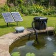 Large Solar Pond Filter System – 2800 LPH | 80W MPPT Showing pump dimensions