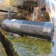 pond filter all in one triple action 4000 in water display
