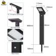 Powerbee Motion Sensor Solar Bollard Light – 1000 Lm, 3600 mAh, IP65