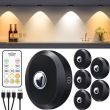 Powerbee Rechargeable Battery‑Operated Lights With Remote – LED Puck Lights, Magnetic Mount, CCT, USB‑C Charging