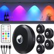 Powerbee Rechargeable Battery‑Operated Lights With Remote – LED Puck Lights, Magnetic Mount, CCT, USB‑C Charging