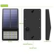 Low-Profile Outdoor Solar Lights with Wide-Angle Motion Sensor showing product dimensions and on off button with screw hole fixings 