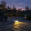 8 LED Solar Deck Lights – Dual Colour, IP68 Waterproof – 2 Pack – Lifestyle 2