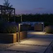 Modern ALS Pathway Bollard – Glass-Lens Solar Pillar Light – Lifestyle 2